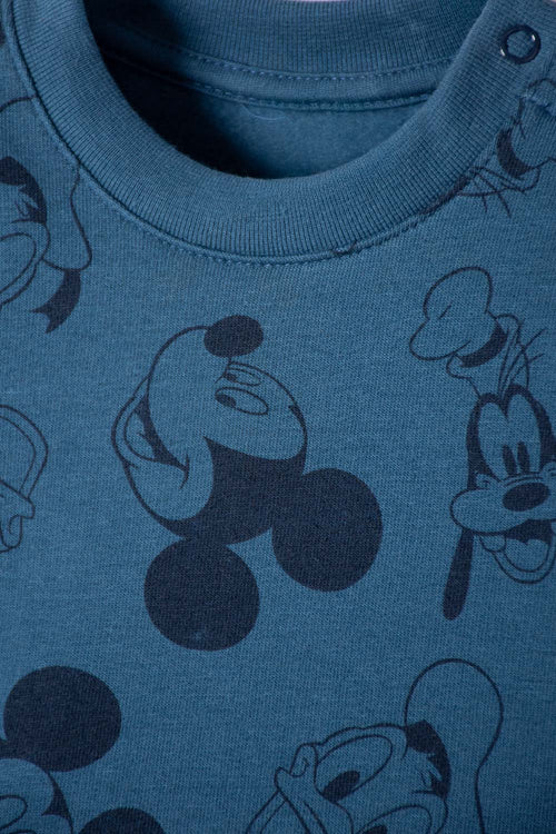 Card slide image -  CONJUNTO DE MICKEY MOUSE AZUL DE PANTALÓN LARGO PARA NIÑO 2T A 5T