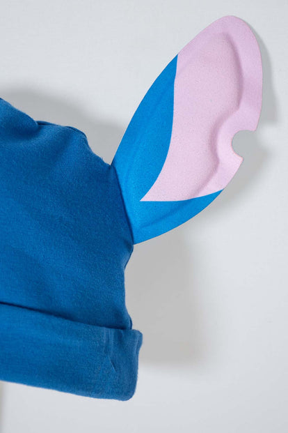 BODIE DE STITCH CON GORRO AZUL PARA BEBÉ NIÑA