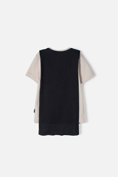 CAMISETA DE BATMAN CON CAPA MULTICOLOR PARA 2T A 5T