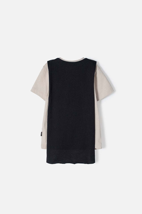 CAMISETA DE BATMAN CON CAPA MULTICOLOR PARA 2T A 5T