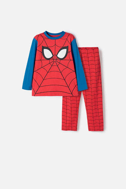 PIJAMA DE SPIDERMAN CON PANTALÓN LARGO PARA NIÑO 2T A 5T