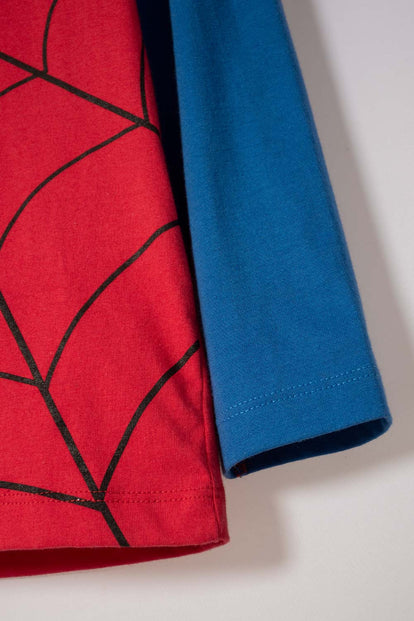 PIJAMA DE SPIDERMAN CON PANTALÓN LARGO PARA NIÑO 2T A 5T