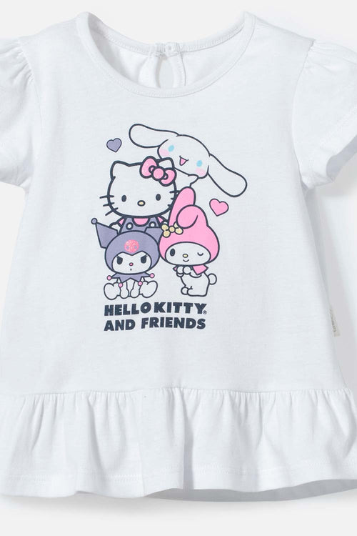 Card slide image -  CONJUNTO DE HELLO KITTY MULTICOLOR DE PANTALÓN LARGO PARA BEBÉ NIÑA