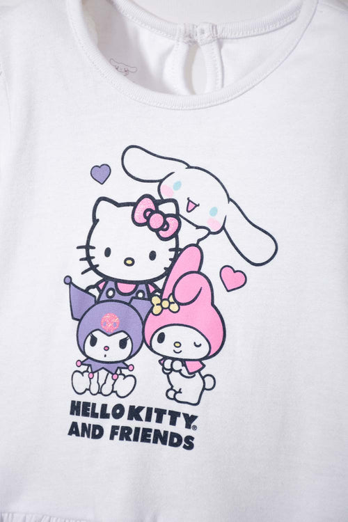 Card slide image -  CONJUNTO DE HELLO KITTY MULTICOLOR DE PANTALÓN LARGO PARA BEBÉ NIÑA