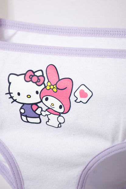 PACK X2 PANTIES DE HELLO KITTY MULTICOLOR PARA NIÑA 2T A 5T