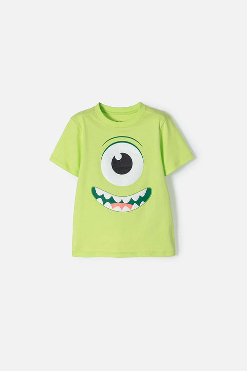 Card slide image -  CAMISETA DE MONSTER UNIVERSITY MANGA CORTA VERDE PARA NIÑO 2T A 5T