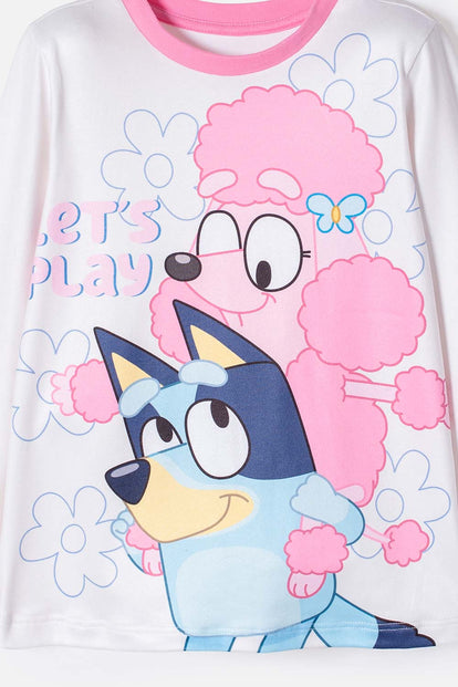 PIJAMA DE BLUEY MULTICOLOR MANGA LARGA PARA NIÑA 2T A 6T