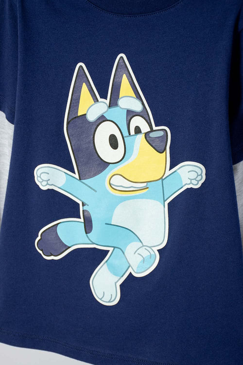 Card slide image -  CAMISETA DE BLUEY AZUL MANGA LARGA PARA NIÑO 2T A 6T