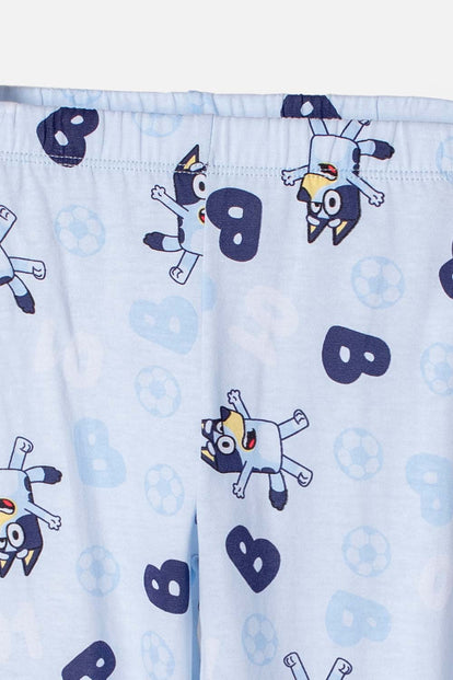 PIJAMA DE BLUEY CON CAMISETA MANGA CORTA MULTICOLOR PARA NIÑO 2T A 6T