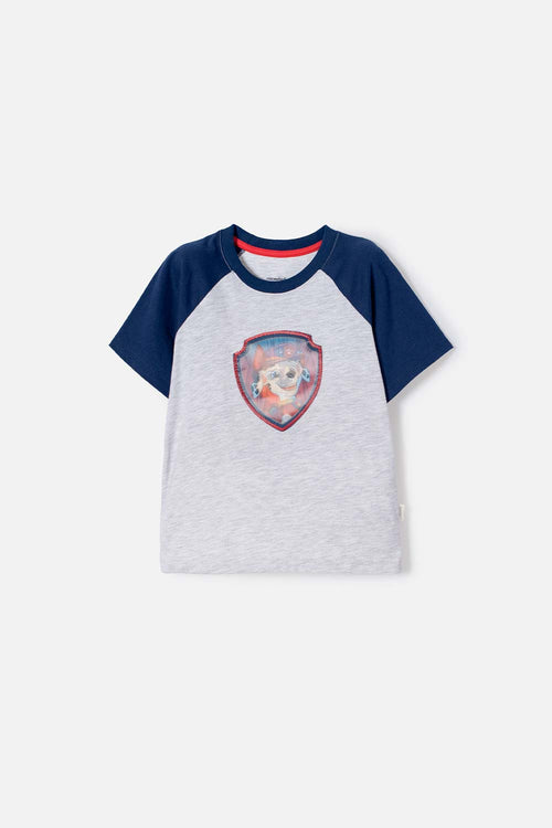 Card slide image -  CAMISETA DE PAW PATROL MANGA CORTA GRIS PARA NIÑO 2T A 6T