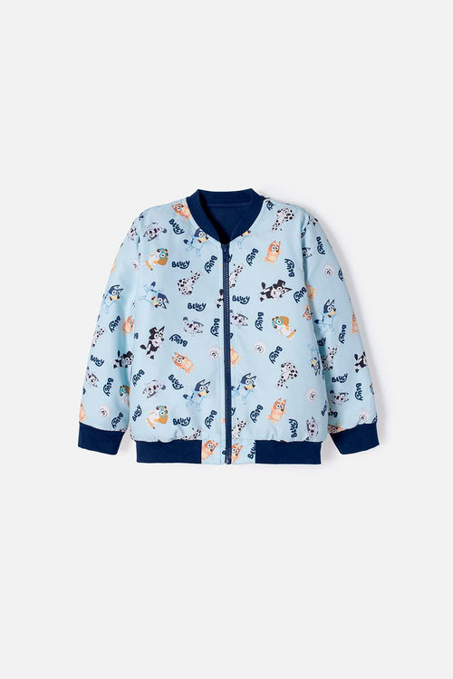 CHAQUETA DE BLUEY MULTICOLOR CON CIERRE DELANTERO PARA NIÑO 2T A 6T