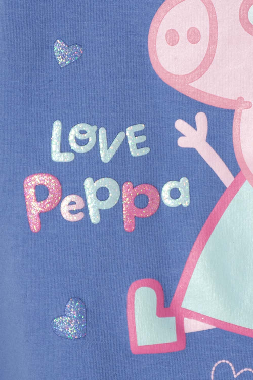 Card slide image -  BUZO DE PEPPA PIG MORADO DE DISEÑO CERRADO PARA NIÑA 2T A 5T