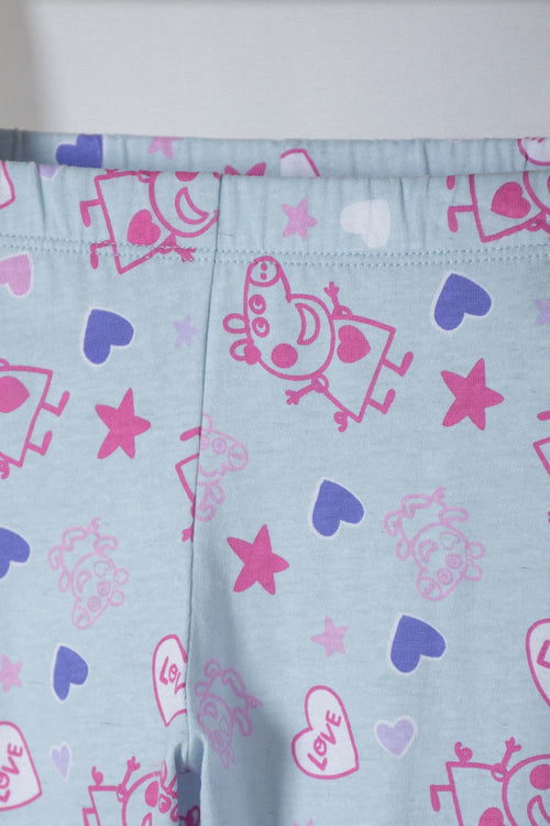 Card slide image -  PIJAMA DE PEPPA PIG MULTICOLOR DE CAMISETA MANGA CORTA PARA NIÑA 2T A 5T