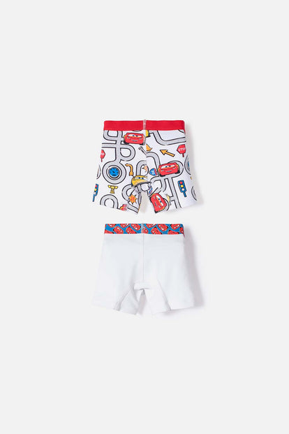 PACK X2 BOXER DE CARS MULTICOLOR PARA NIÑO 2T A 6T