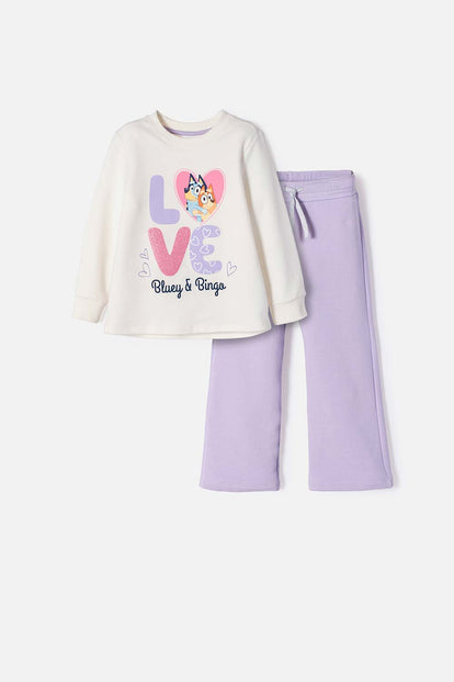 CONJUNTO DE BLUEY MULTICOLOR DE PANTALÓN LARGO 2T A 6T