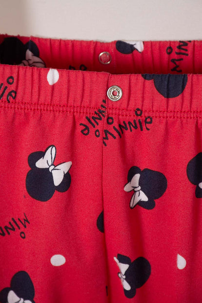 PIJAMA DE MINNIE MOUSE CON PANTALÓN LARGO MULTICOLOR PARA BEBÉ NIÑA