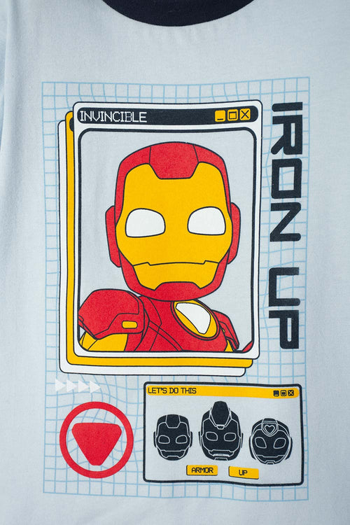 Card slide image -  PIJAMA DE IRON MAN CON PANTALÓN LARGO MULTICOLOR PARA NIÑO 2T A 5T