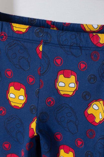 PIJAMA DE IRON MAN CON PANTALÓN LARGO MULTICOLOR PARA NIÑO 2T A 5T