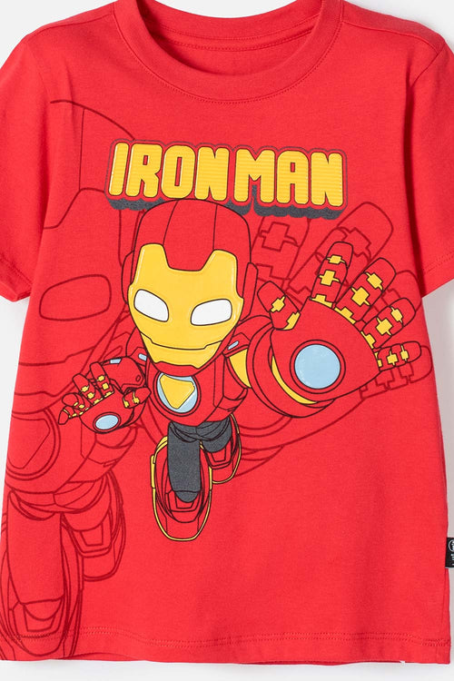 Card slide image -  CONJUNTO DE IRONMAN CON PANTALÓN LARGO MULTICOLOR PARA NIÑO 2T A 5T