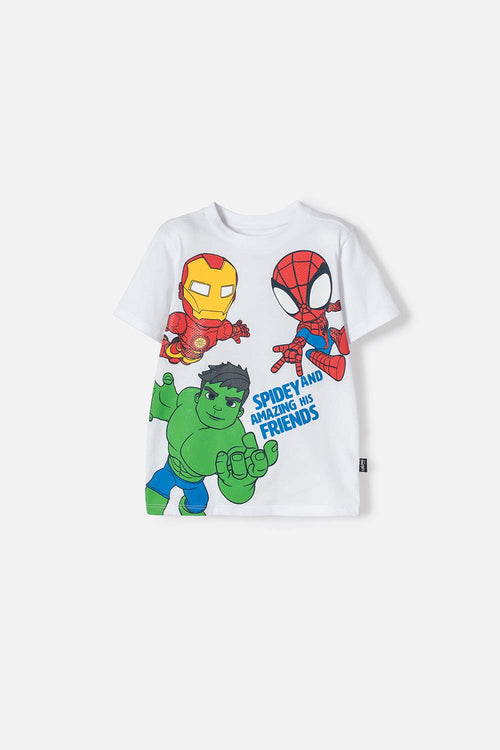 Card slide image -  CAMISETA DE SPIDEY AND HIS AMAZING FRIENDS BLANCO PARA NIÑO 2T A 6T