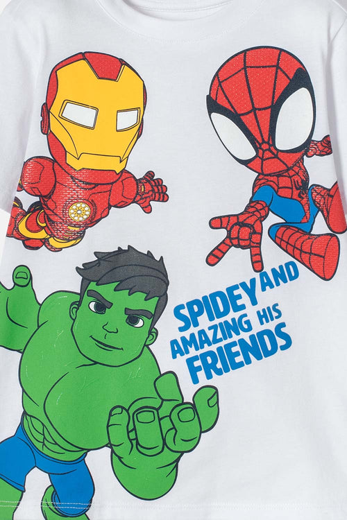 Card slide image -  CAMISETA DE SPIDEY AND HIS AMAZING FRIENDS BLANCO PARA NIÑO 2T A 6T