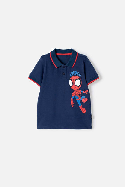 CAMISETA TIPO POLO DE SPIDEY AND HIS AMAZING FRIENDS PARA NIÑO 2T A 6T
