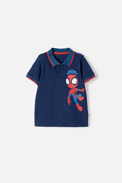 Card slide image -  CAMISETA TIPO POLO DE SPIDEY AND HIS AMAZING FRIENDS PARA NIÑO 2T A 6T