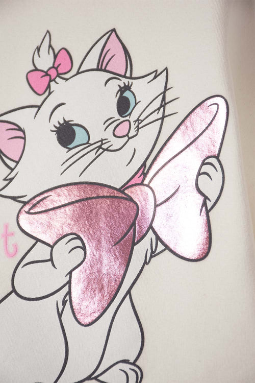 Card slide image -  CONJUNTO DE LA GATA MARIE CON PANTALÓN LARGO PARA BEBÉ NIÑA