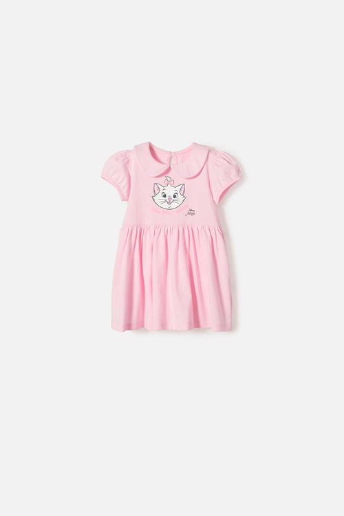 Card slide image -  VESTIDO DE LA GATA MARIE CON BODY ROSADO PARA BEBÉ NIÑA