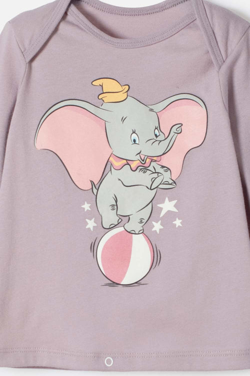 Card slide image -  PIJAMA DE DUMBO CON PANTALÓN LARGO MULTICOLOR PARA BEBÉ NIÑA