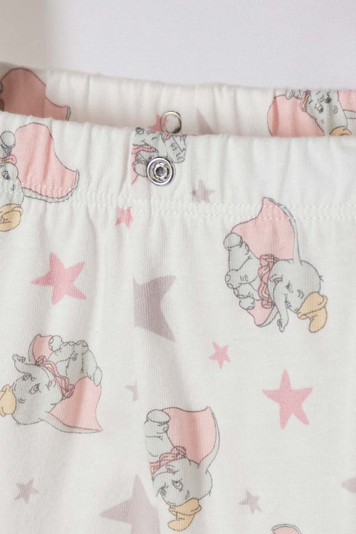Card slide image -  PIJAMA DE DUMBO CON PANTALÓN LARGO MULTICOLOR PARA BEBÉ NIÑA