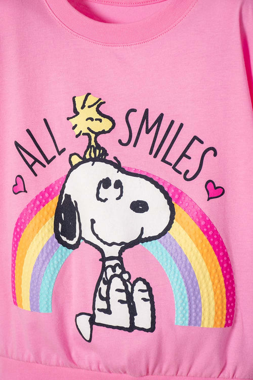 Card slide image -  CAMISETA DE SNOOPY ROSADA PARA NIÑA