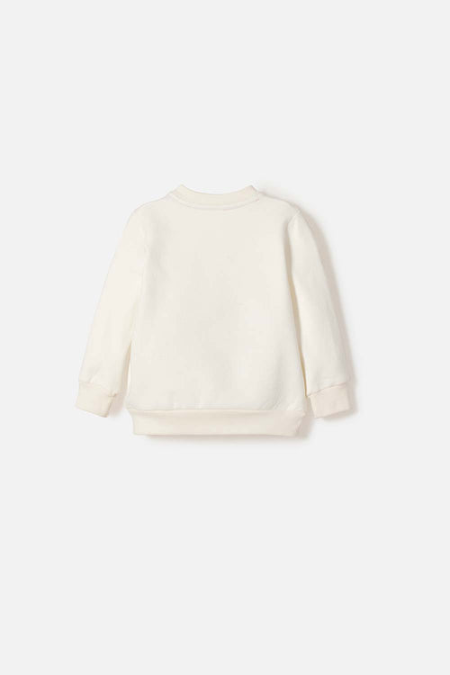 Card slide image -  BUZO DE MINNIE MOUSE CERRADO MARFIL PARA BEBÉ NIÑA