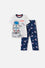 PIJAMA DE LA NASA CON PANTALÓN LARGO BLANCO Y AZUL PARA NIÑO 2T A 5T