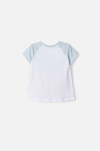 CAMISETA DE STITCH MANGA CORTA BLANCO PARA NIÑA 2T A  5T