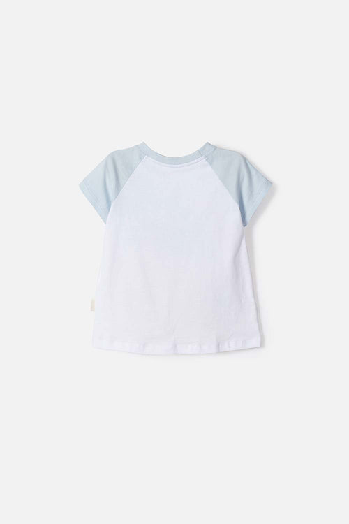 CAMISETA DE STITCH MANGA CORTA BLANCO PARA NIÑA 2T A  5T