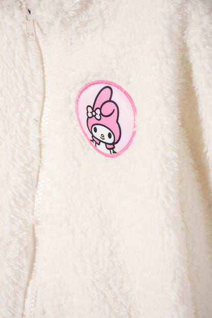BUZO DE MY MELODY CON CIERRE MARFIL PARA NIÑA 2T A 5T