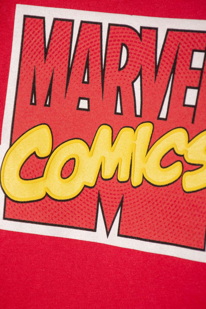 CONJUNTO DE MARVEL PANTALÓN LARGO ROJO Y AZUL PARA BEBÉ NIÑO