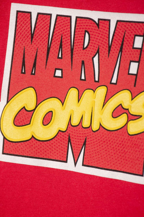 CONJUNTO DE MARVEL PANTALÓN LARGO ROJO Y AZUL PARA BEBÉ NIÑO