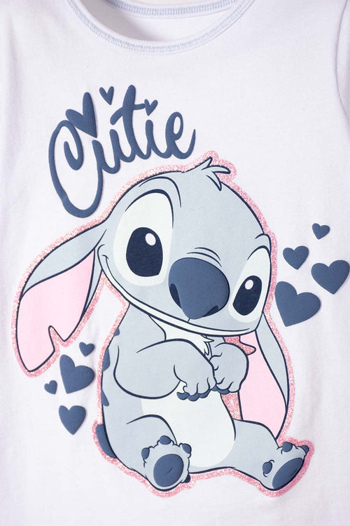 CONJUNTO DE STITCH CON SHORT MULTICOLOR PARA NIÑA 2T A 5T