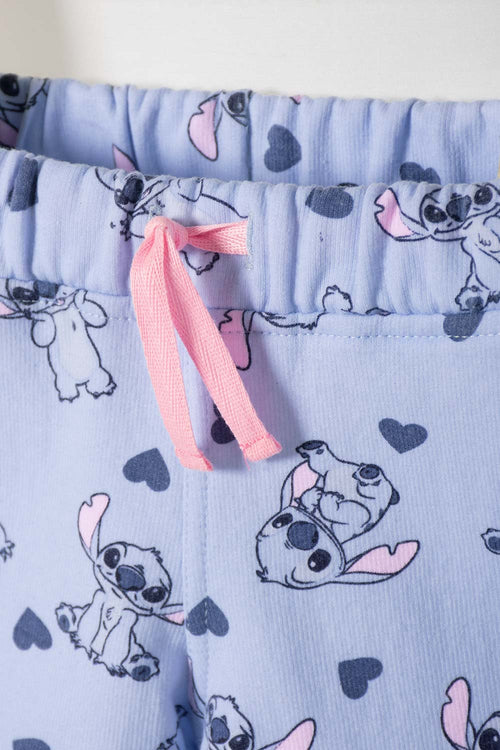 CONJUNTO DE STITCH CON SHORT MULTICOLOR PARA NIÑA 2T A 5T