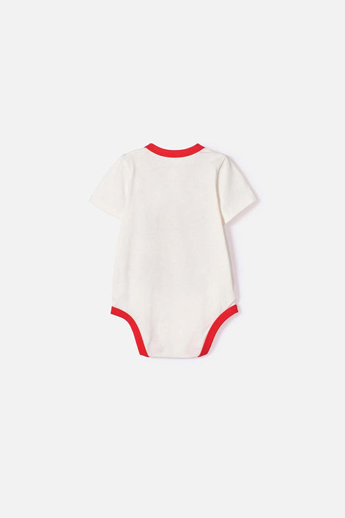 BODY DE MINNIE MOUSE MANGA CORTA MARFIL PARA BEBÉ NIÑA