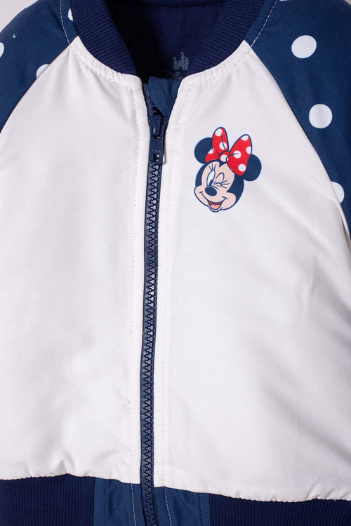 CHAQUETA DE MINNIE MOUSE CON CIERRE MULTICOLOR PARA BEBÉ NIÑA