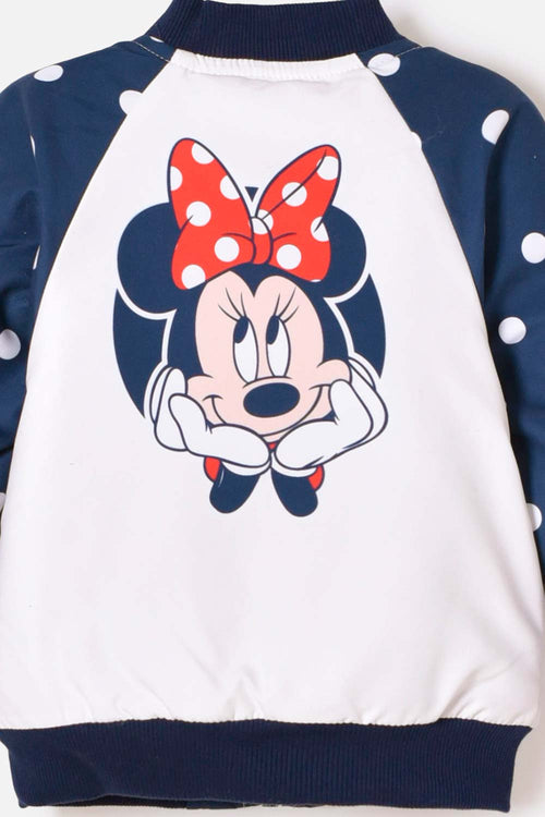 CHAQUETA DE MINNIE MOUSE CON CIERRE PARA NIÑA DE 2T A 5T