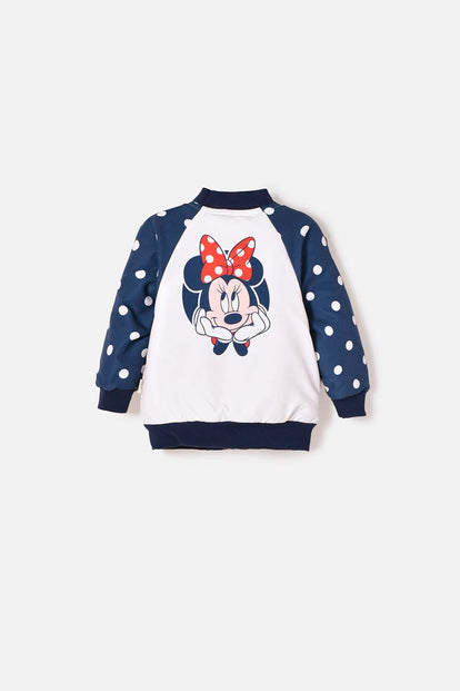 CHAQUETA DE MINNIE MOUSE CON CIERRE PARA NIÑA DE 2T A 5T