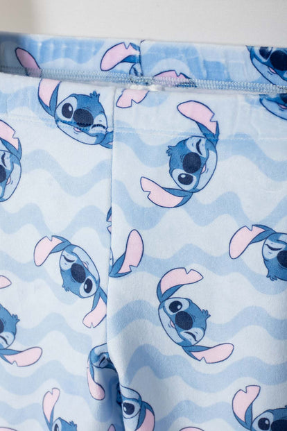 PIJAMA DE STITCH CON PANTALÓN LARGO MULTICOLOR PARA NIÑA 2T A 5T