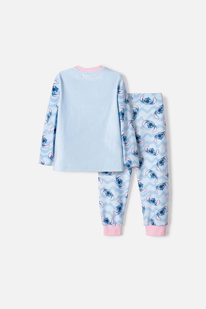 PIJAMA DE STITCH CON PANTALÓN LARGO MULTICOLOR PARA NIÑA 2T A 5T