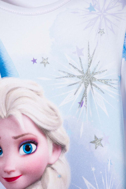 CAMISETA DE FROZEN MANGA CORTA BLANCO PARA NIÑA 2T A 6T