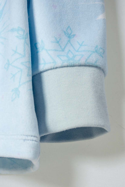 PIJAMA DE FROZEN PANTALÓN LARGO AZUL PARA NIÑA 2T A 6T