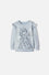 BUZO DE FROZEN CERRADO AZUL PARA NIÑA 2T A 6T